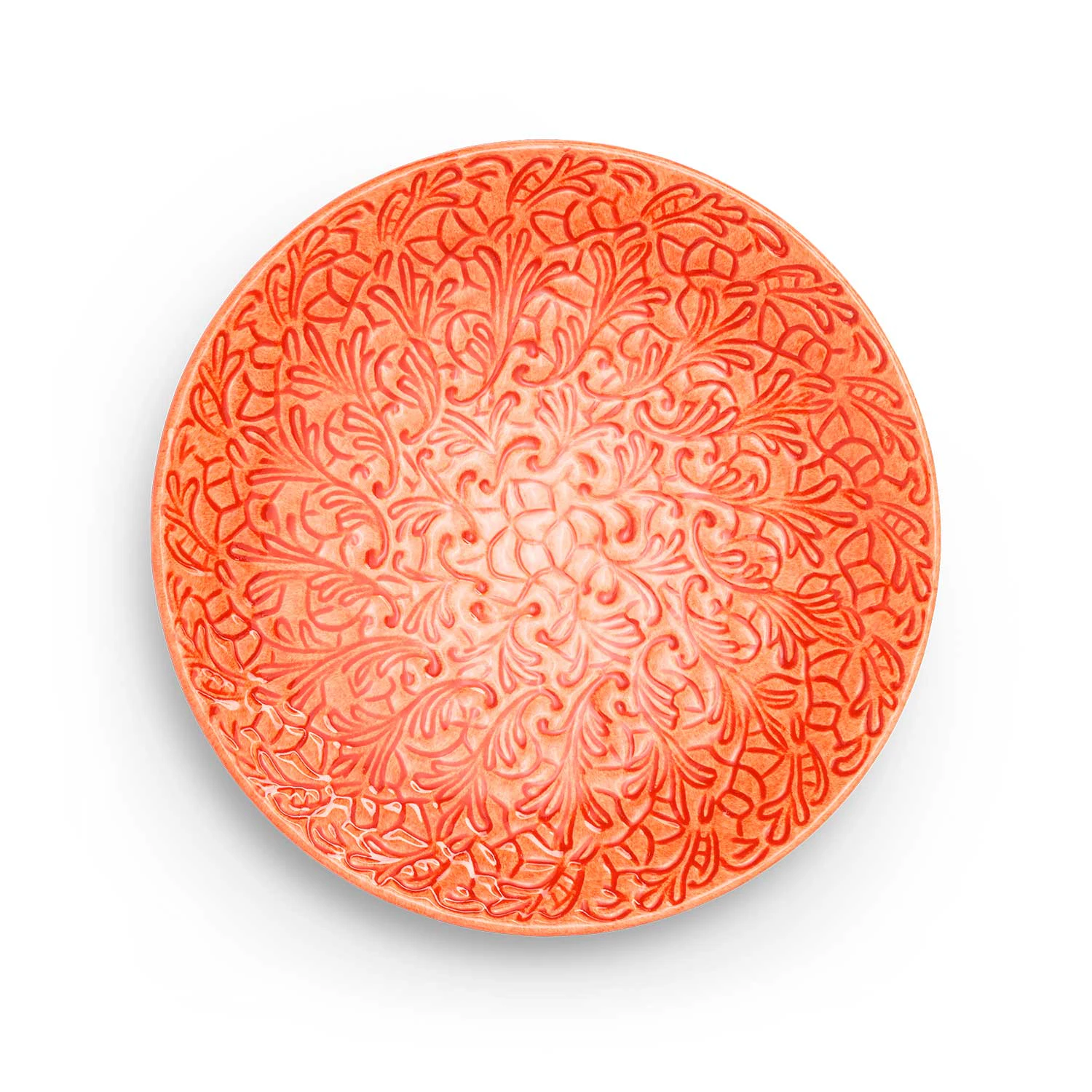 Mateus Lace Tallerken 20 Cm Oransje -  Asjetter Keramikk Orange - ESPOR4B