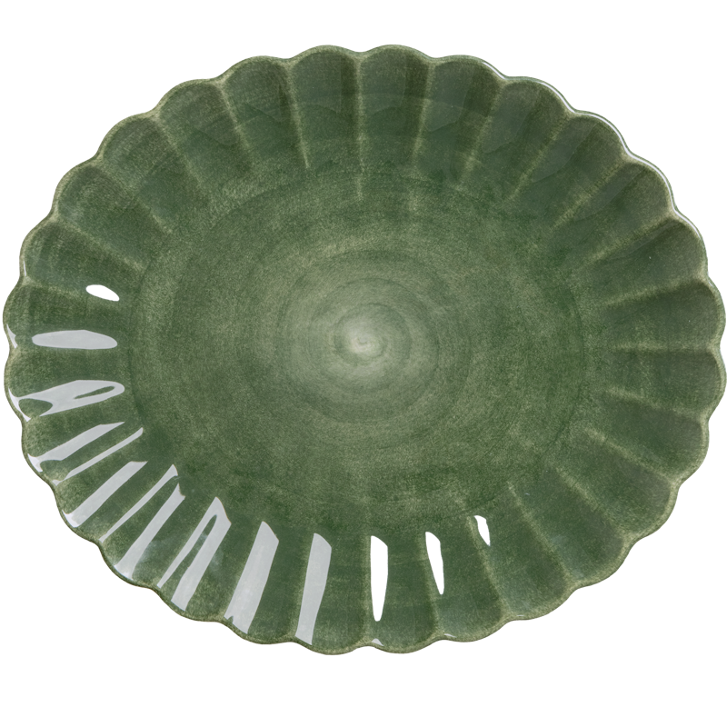 Oyster Fat 35x30 cm, Skogsgrønn