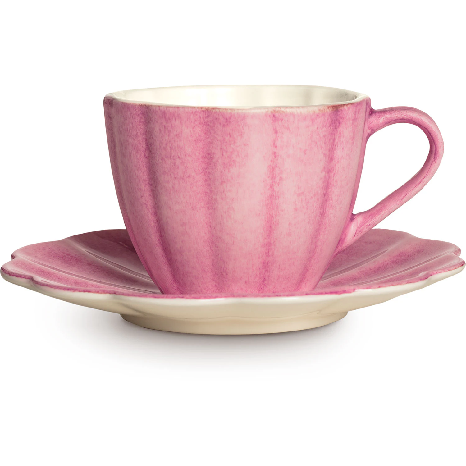 Mateus Oyster Kopp Med Tallerken 25 Cl - Kaffekopper Keramikk Rosa - ER260H