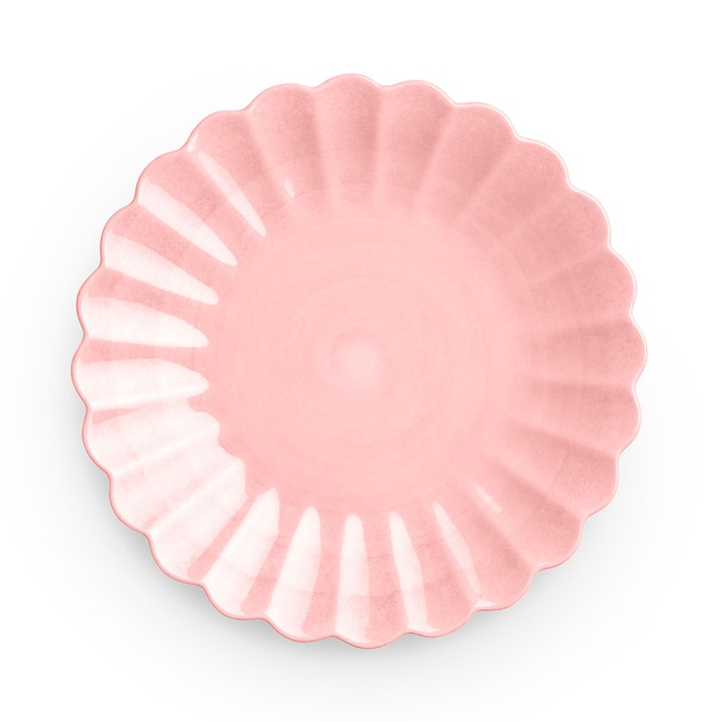 Oyster Tallerken, Lys rosa, 20 cm