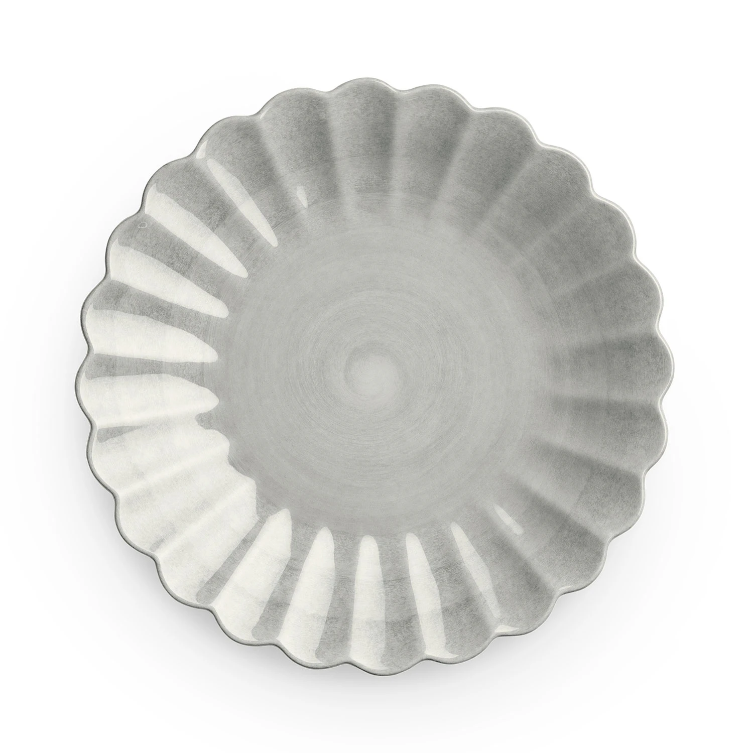 Mateus Oyster Tallerken  20 Cm -  Asjetter Keramikk Gr&aring; - ECZ24B