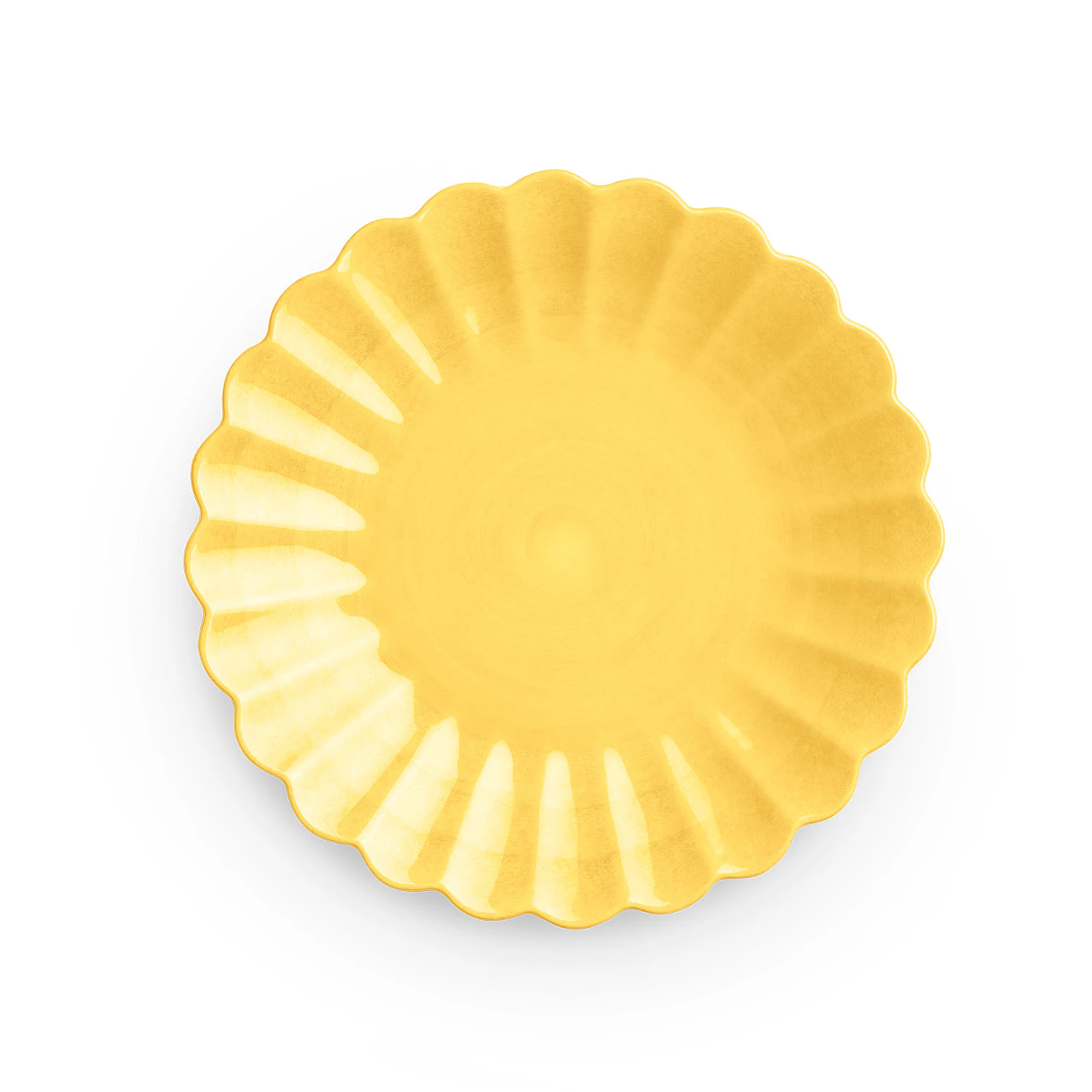Mateus Oyster Tallerken  20 Cm -  Asjetter Keramikk Gul - EA24B