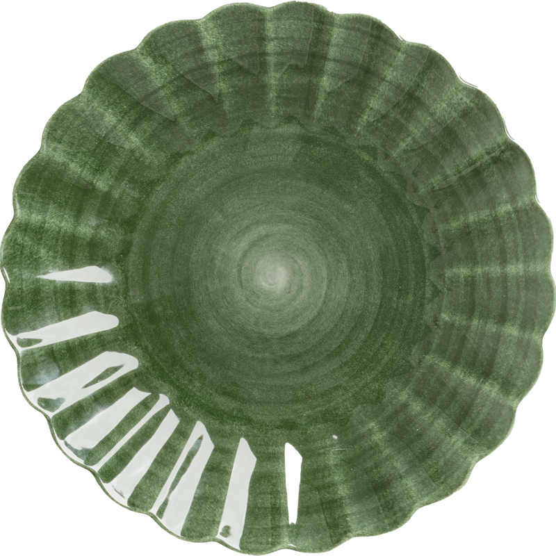 Oyster Tallerken 28 cm, Skogsgrønn