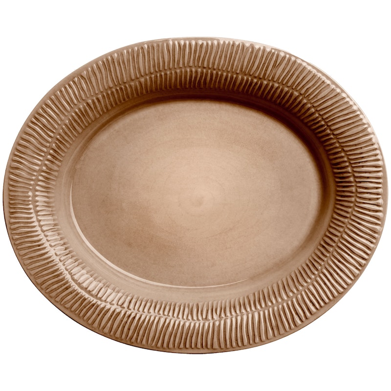 Stripes Serveringsfat 35x30 cm, Cinnamon