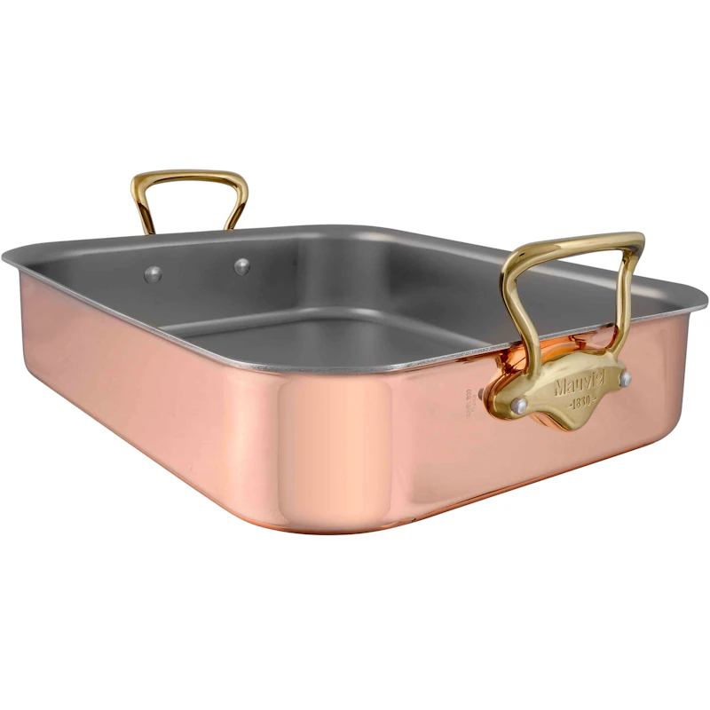 M'150B Ovenpanne 35 x 25 x 7 cm, Kobber / Messing