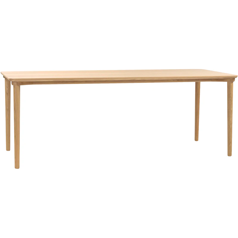 Puro Spisebord 200x85 cm, Hvitpigmentert Eik