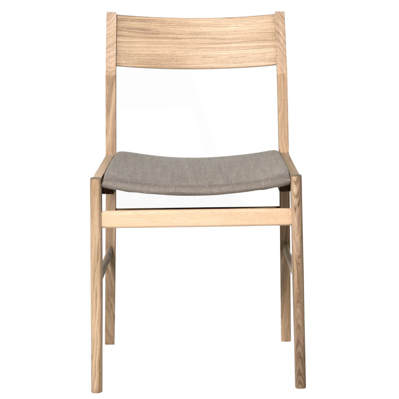 Siza Stol, Hvitpigmentert Eik / Beige