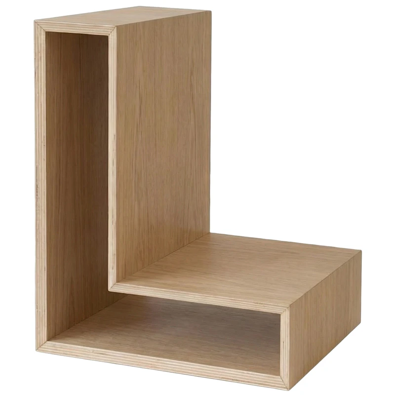 L-shelf Vegghylle, Eik