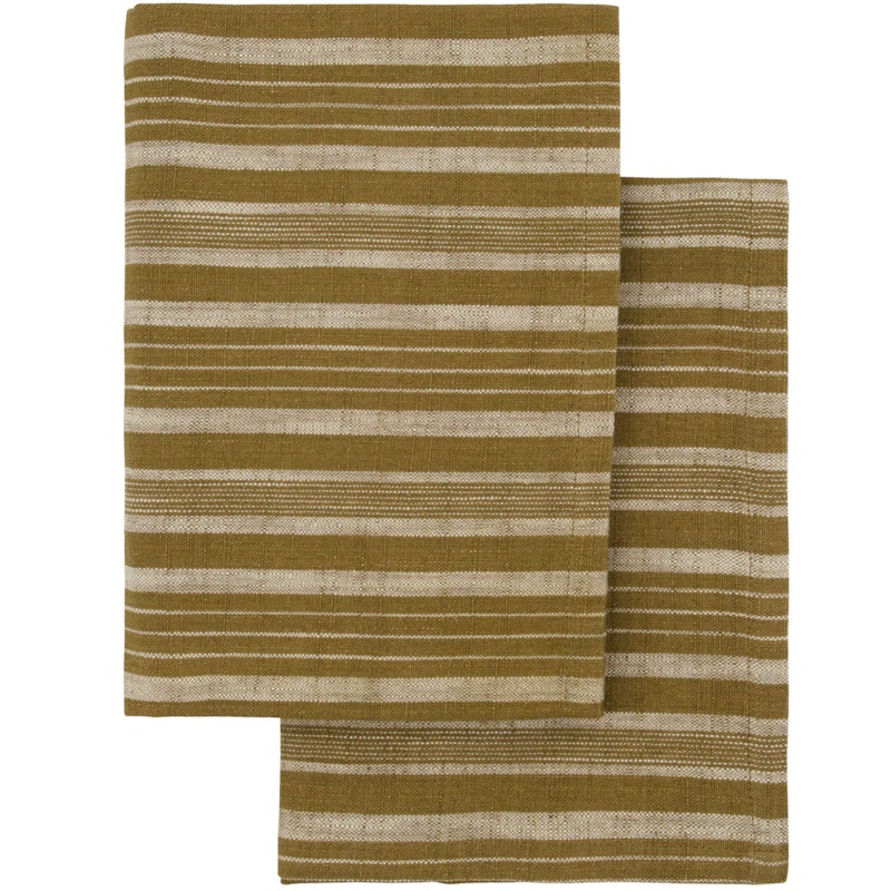 Kjøkkenhåndkle 50x70 cm 2-pk, Olivengrønn