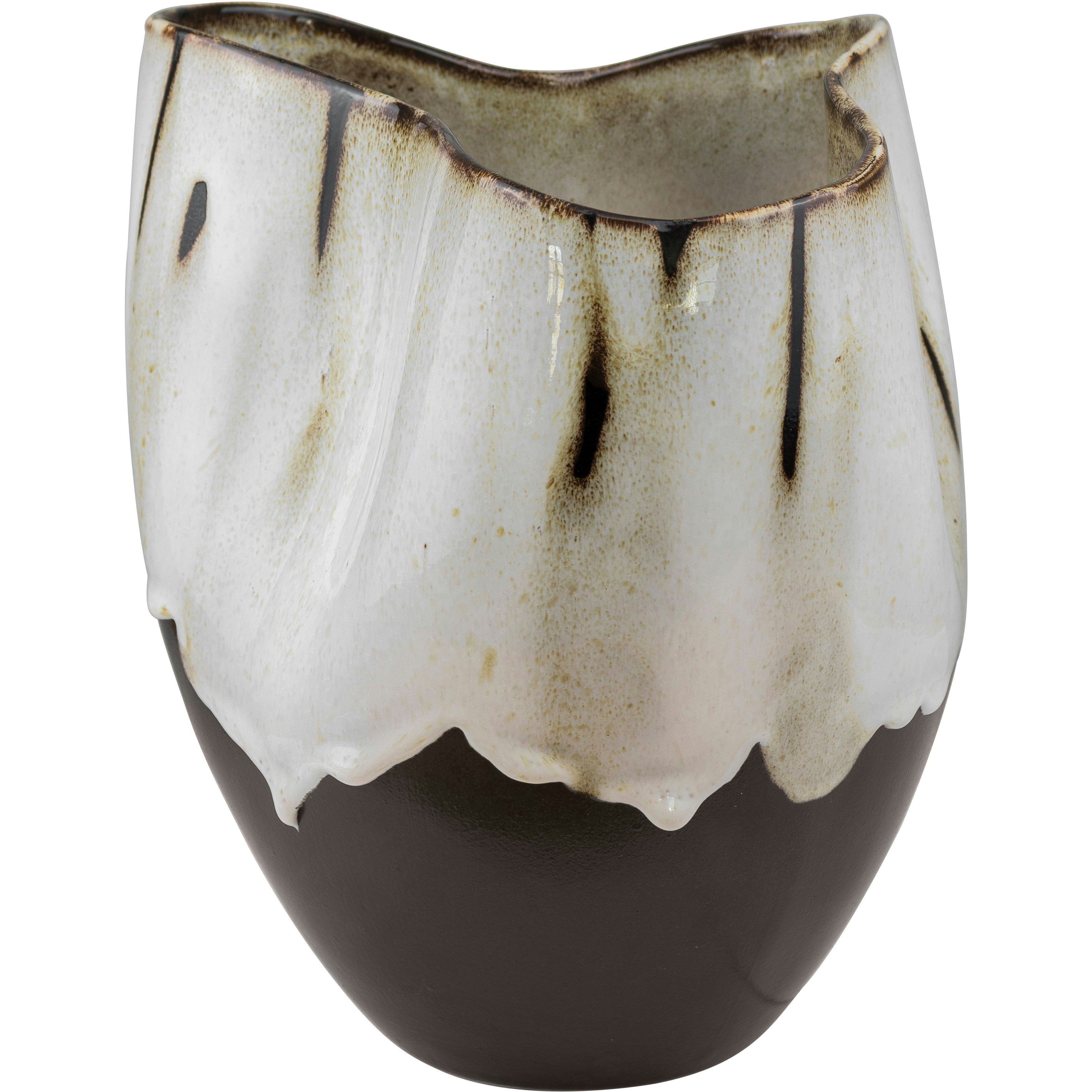 Mette Ditmer By Hand Vase  24,5 Cm -  Vaser Stengods Off-White - BYHCUS41