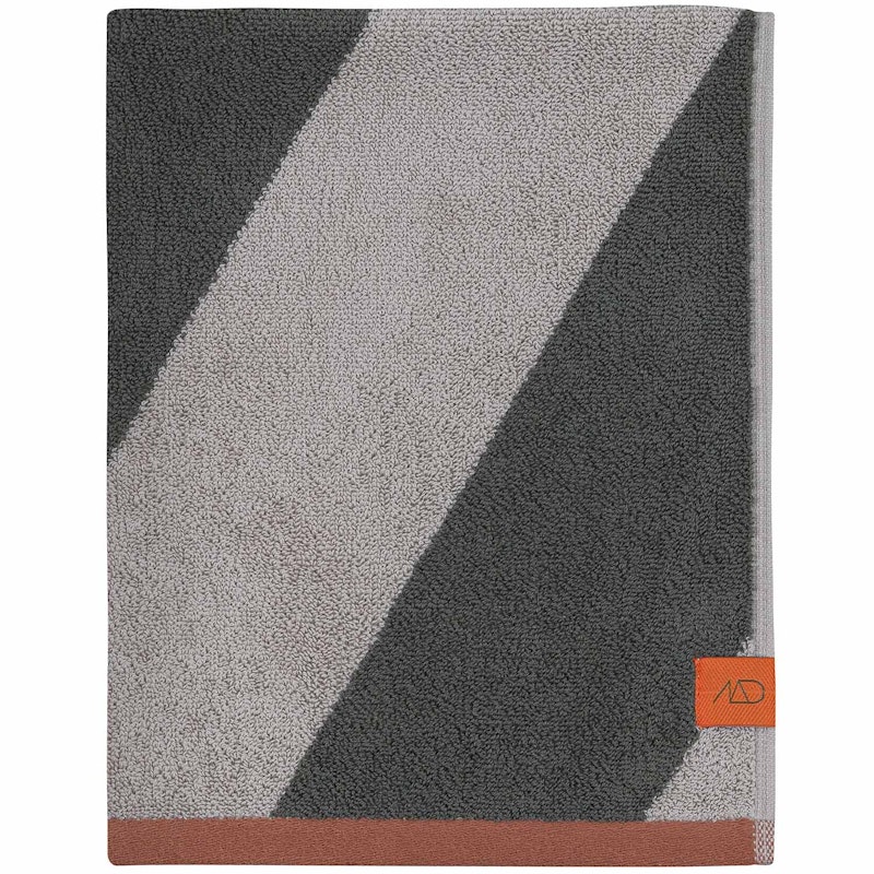 Diagonal Badehåndkle 70x133 cm, Olivengrønn