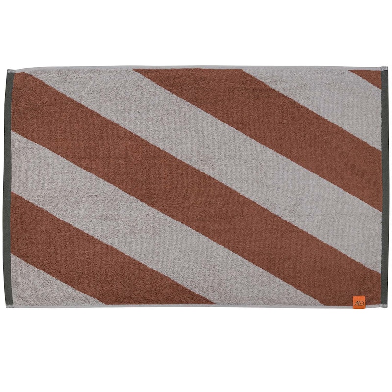 Diagonal Badematte 50x80 cm, Brick