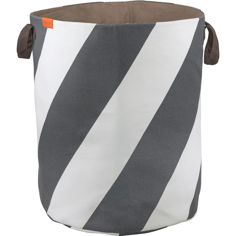 Diagonal Skittentøyskurv, Off-white / Mørkegrå