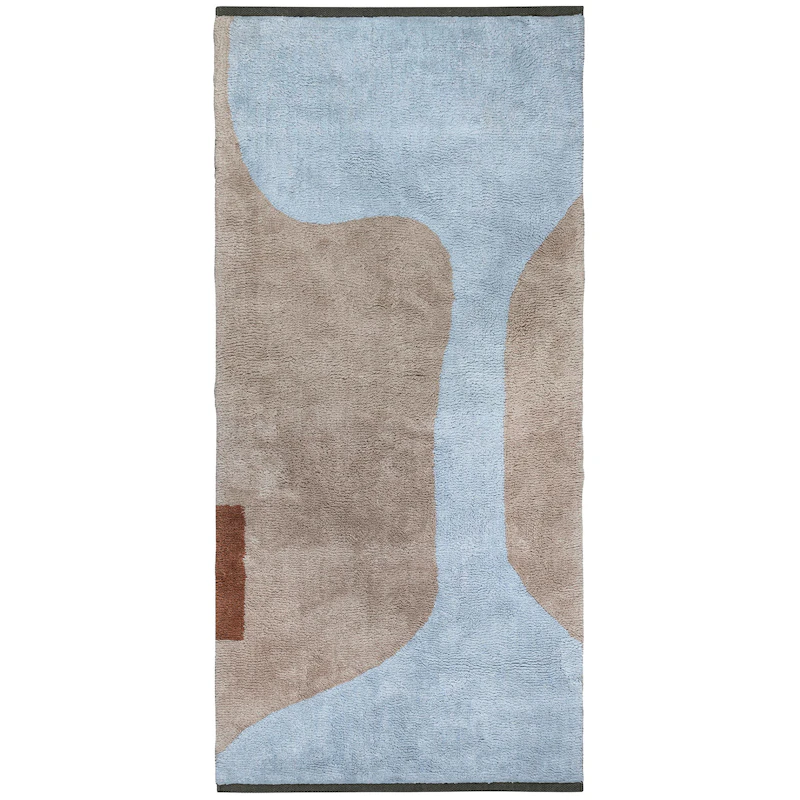 Figura Teppe 70x150 cm, Lyseblå