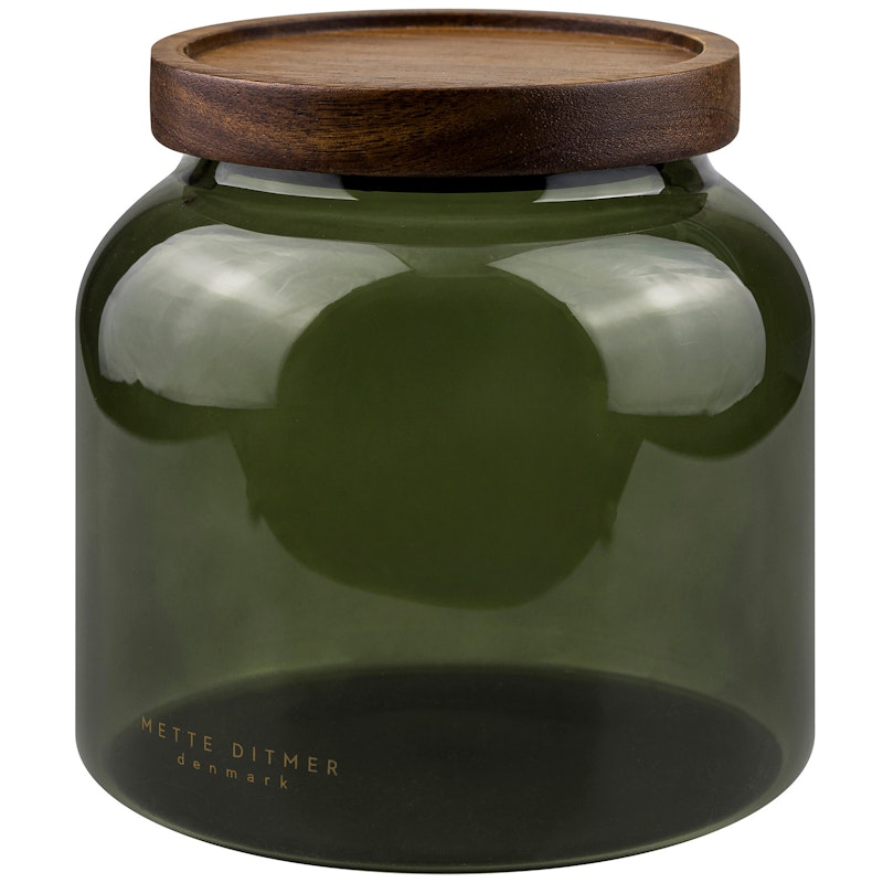 Luna Glasskrukke Med Lokk 13 cm, Dark Forest