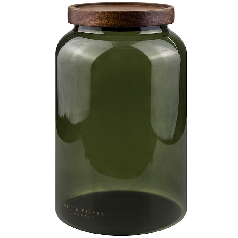 Luna Glasskrukke Med Lokk 20 cm, Dark Forest