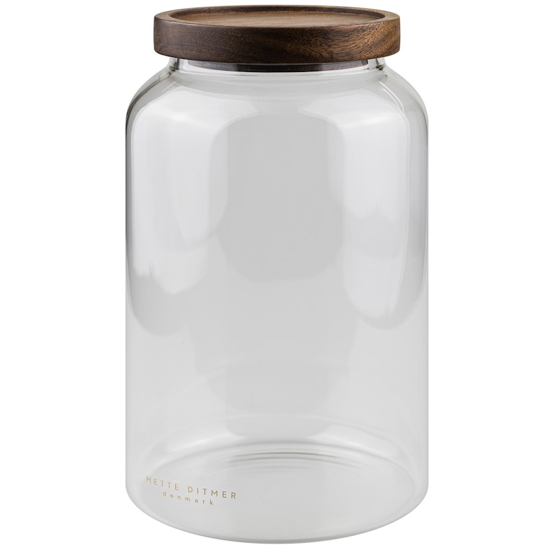 Luna Glasskrukke Med Lokk 20 cm, Klar