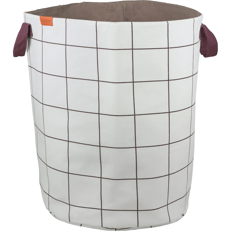 Mesh Skittentøyskurv, Off-white / Brun