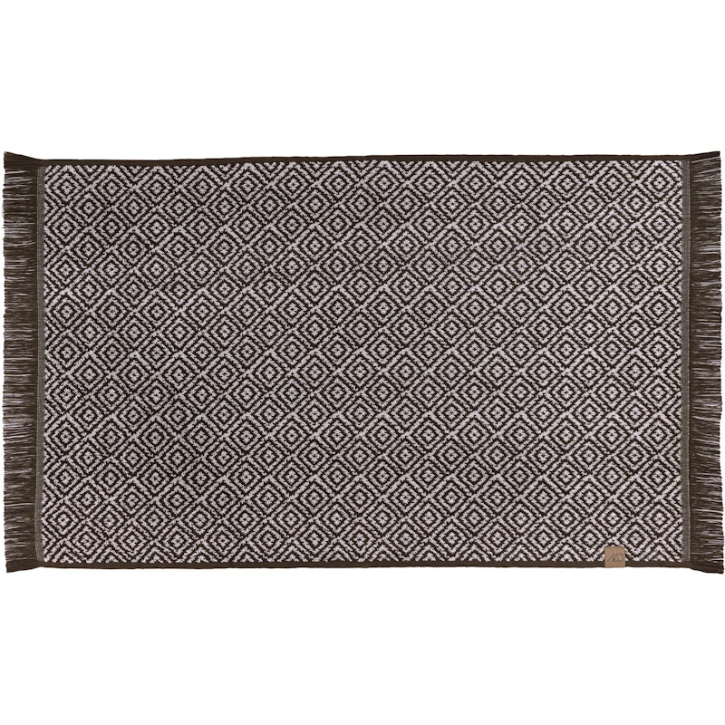 Morocco Badematte 50x80 cm, Off-white / Chocolate
