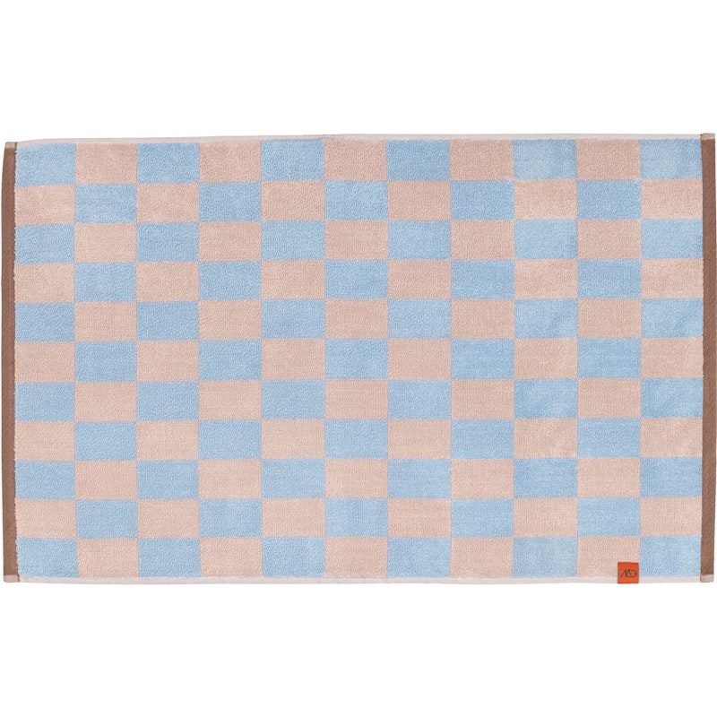 Retro Badematte 50x80 cm, Lyseblå