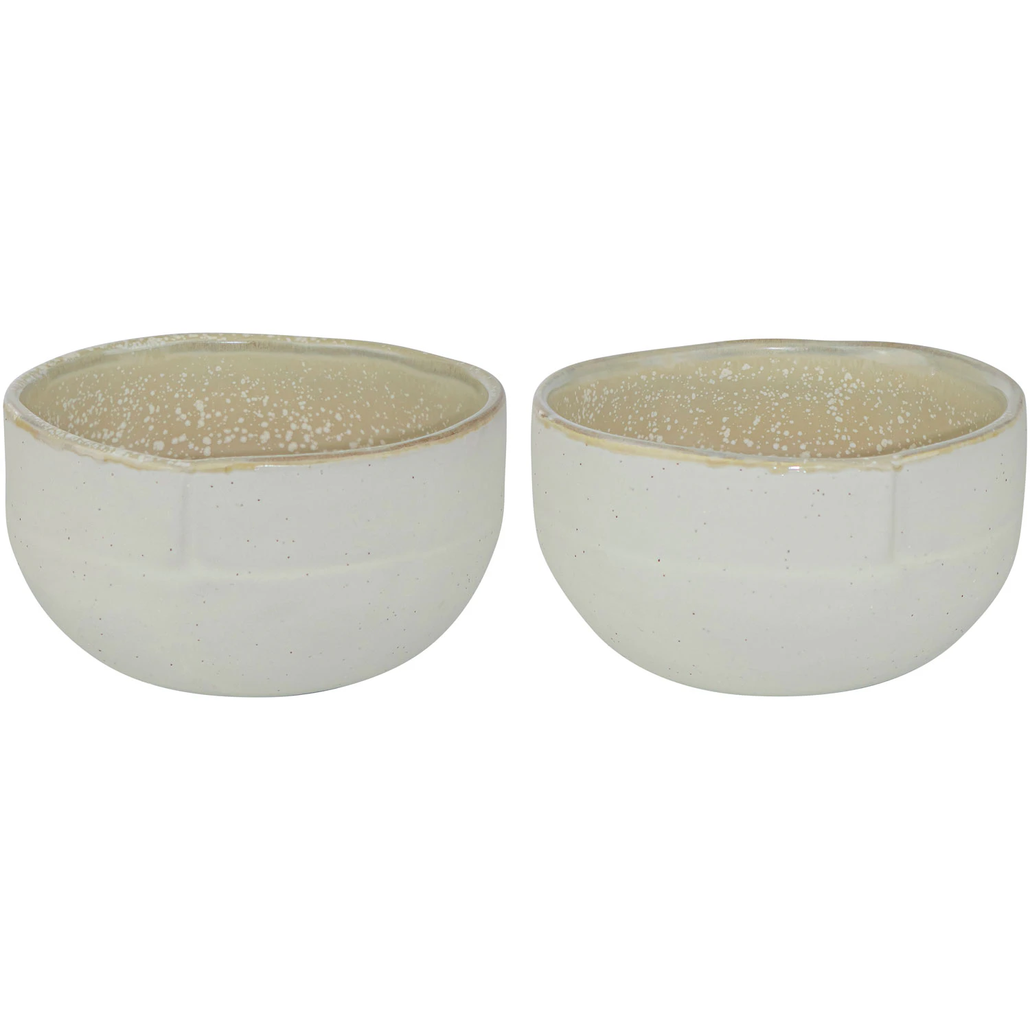 Mette Ditmer Sand Grain Sk&aring;l 2-pk Liten  -  Frokostsk&aring;ler Stengods Straw - SANBOS38