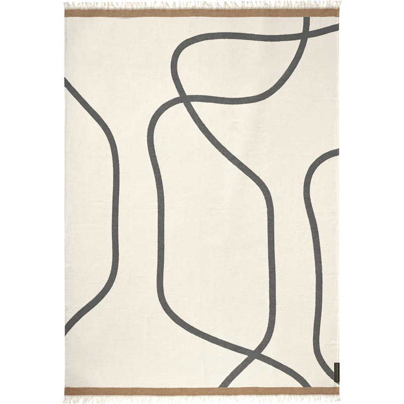 Shadow Blanket, Grey / Off-white