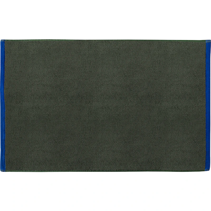 Soft Badematte 50x80 cm, Lyseblå / Olivengrønn