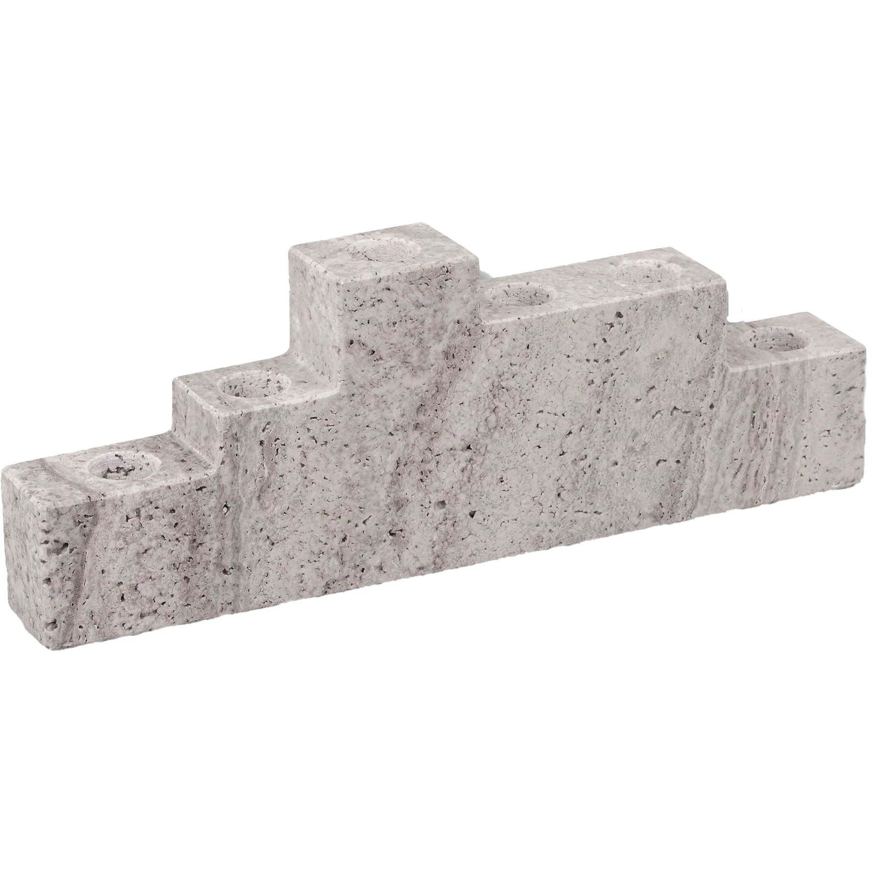 Mette Ditmer Step Six Lysestake -  Lysestaker Travertine Chalk - STESIX42