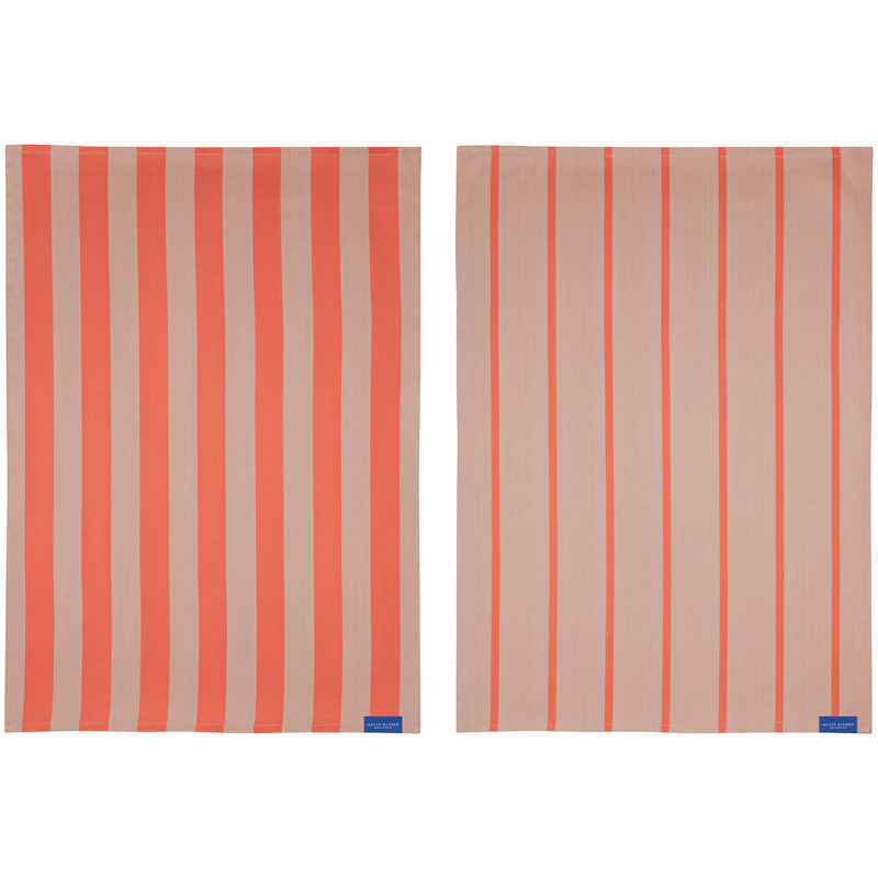 STRIPES Kjøkkenhåndkle 2-pk 50x70 cm, Latte
