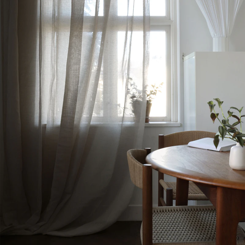 Sophie Gardin Dobbel Bredde Natur, 290x270 cm