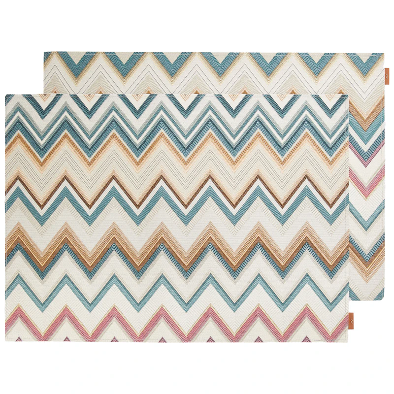 Happy Zigzag Spisebrikker 35x48 cm 2-pk