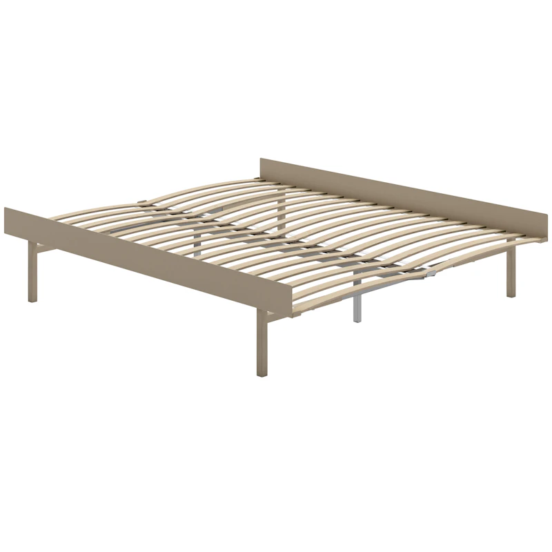 Forlengbar Seng Med Ribber 90-180 cm, Sand