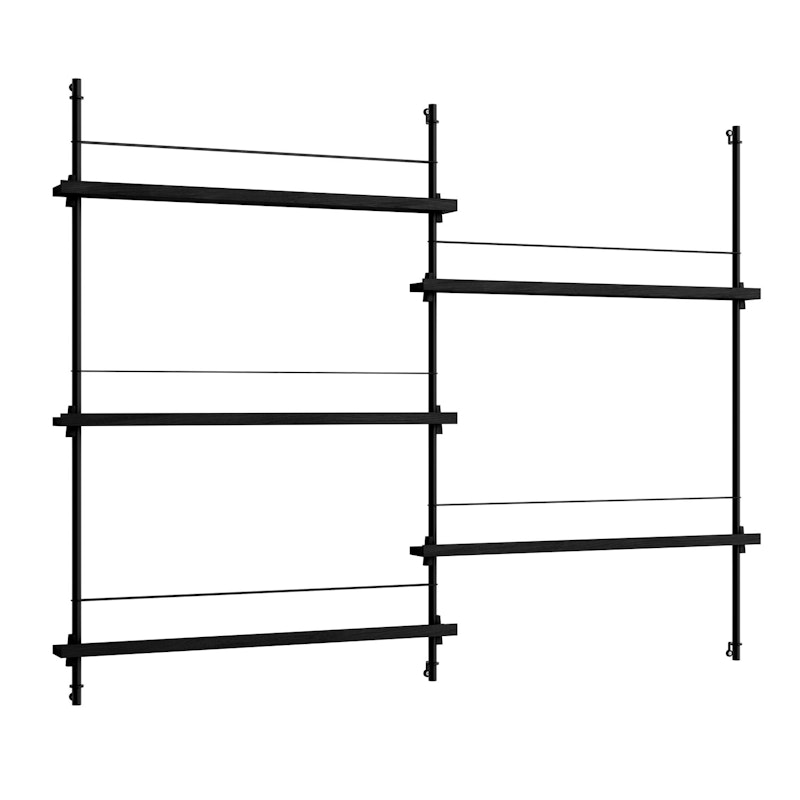 Magazine Hylle 123x162 cm, Sort