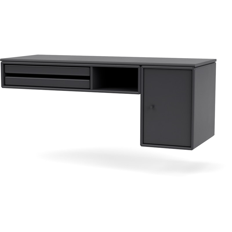 Bureau Vegghengt Skrivebord, Antrasitt