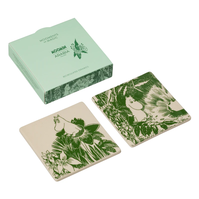 Moomin Glassunderlegg Mystikkens skog 2-pk