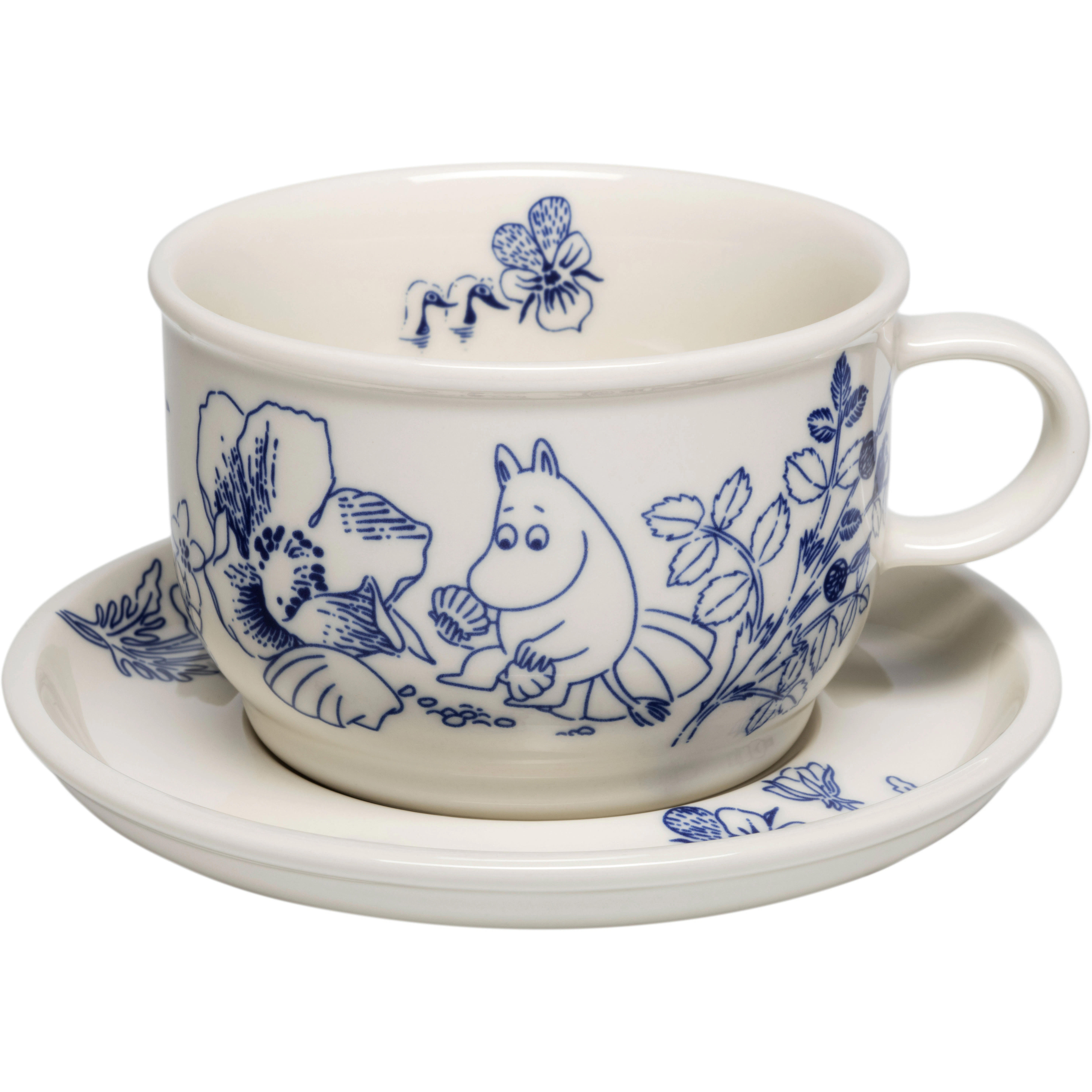 Moomin Arabia Moomin Krus Med Tallerken Haru -  Mumin-krus Vitroporcelain Hvit - 1083683