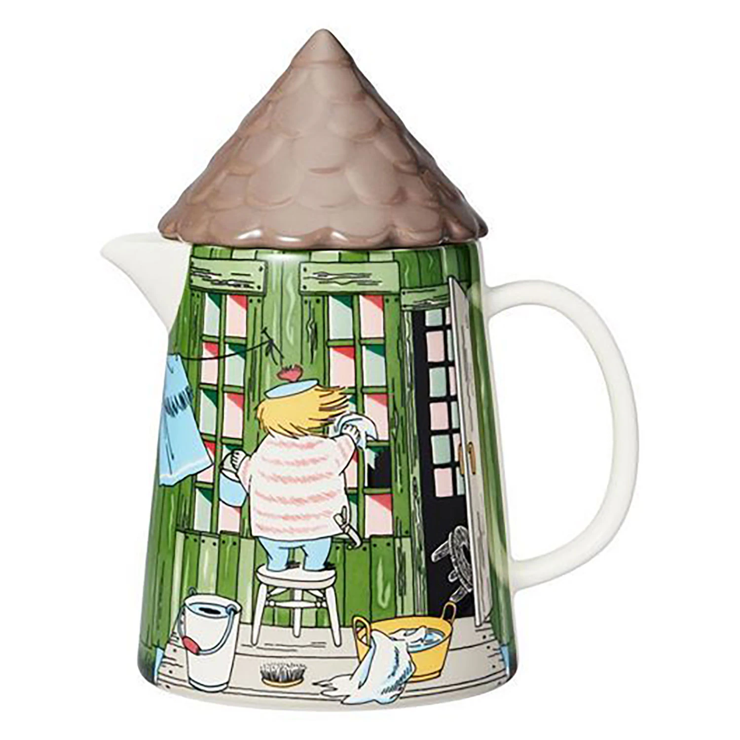 Moomin Arabia Moomin Pitcher 1 L Bath House -  Vannkarafler & Vannkanner Porselen Multi - 1055267
