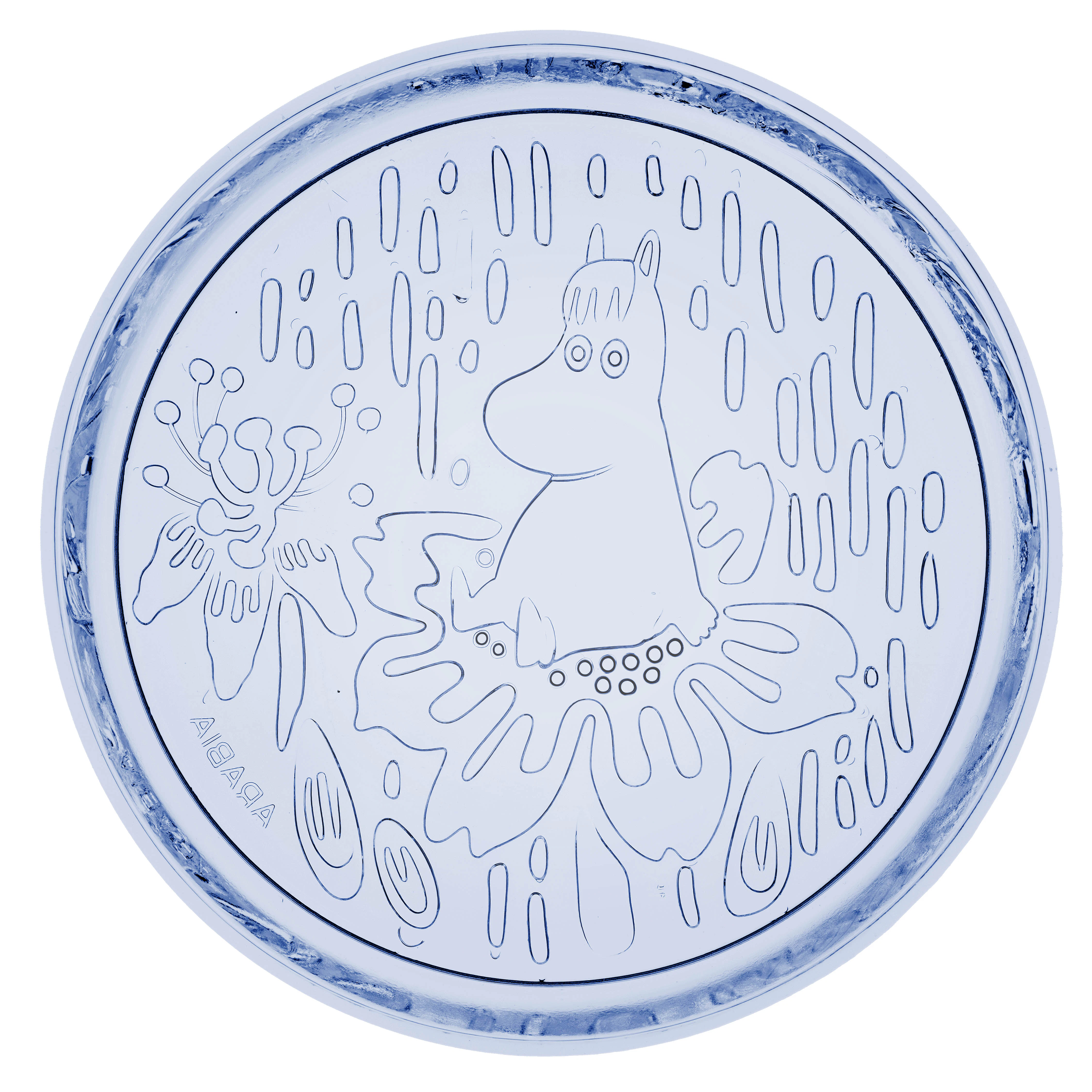 Moomin Arabia Moomin Tallerken 15 Cm Aqua -  Asjetter Glass Lys Bl&aring; - 1079513
