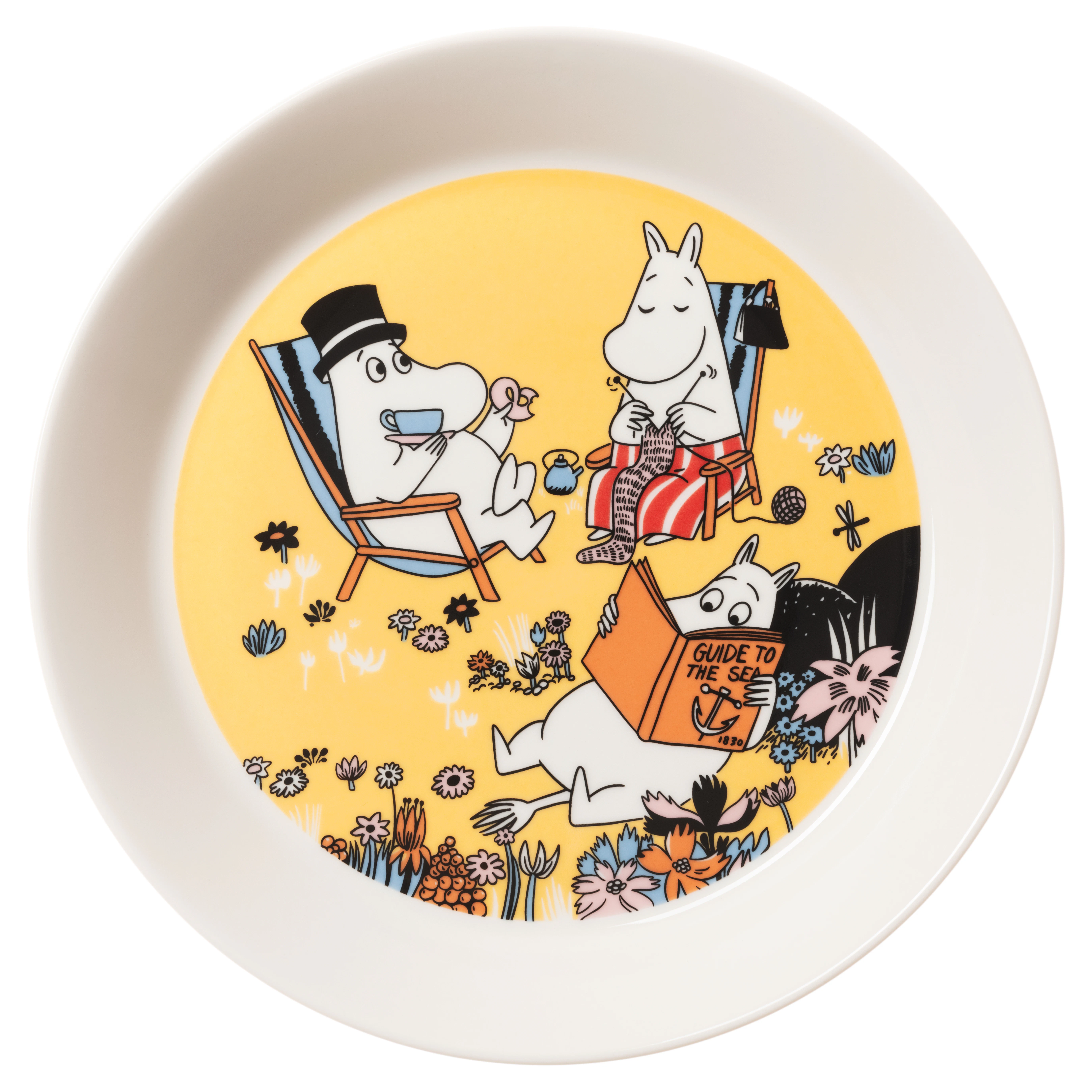 Moomin Arabia Moomin Tallerken 19 Cm Family Time -  Asjetter Vitroporcelain Multi - 1082660