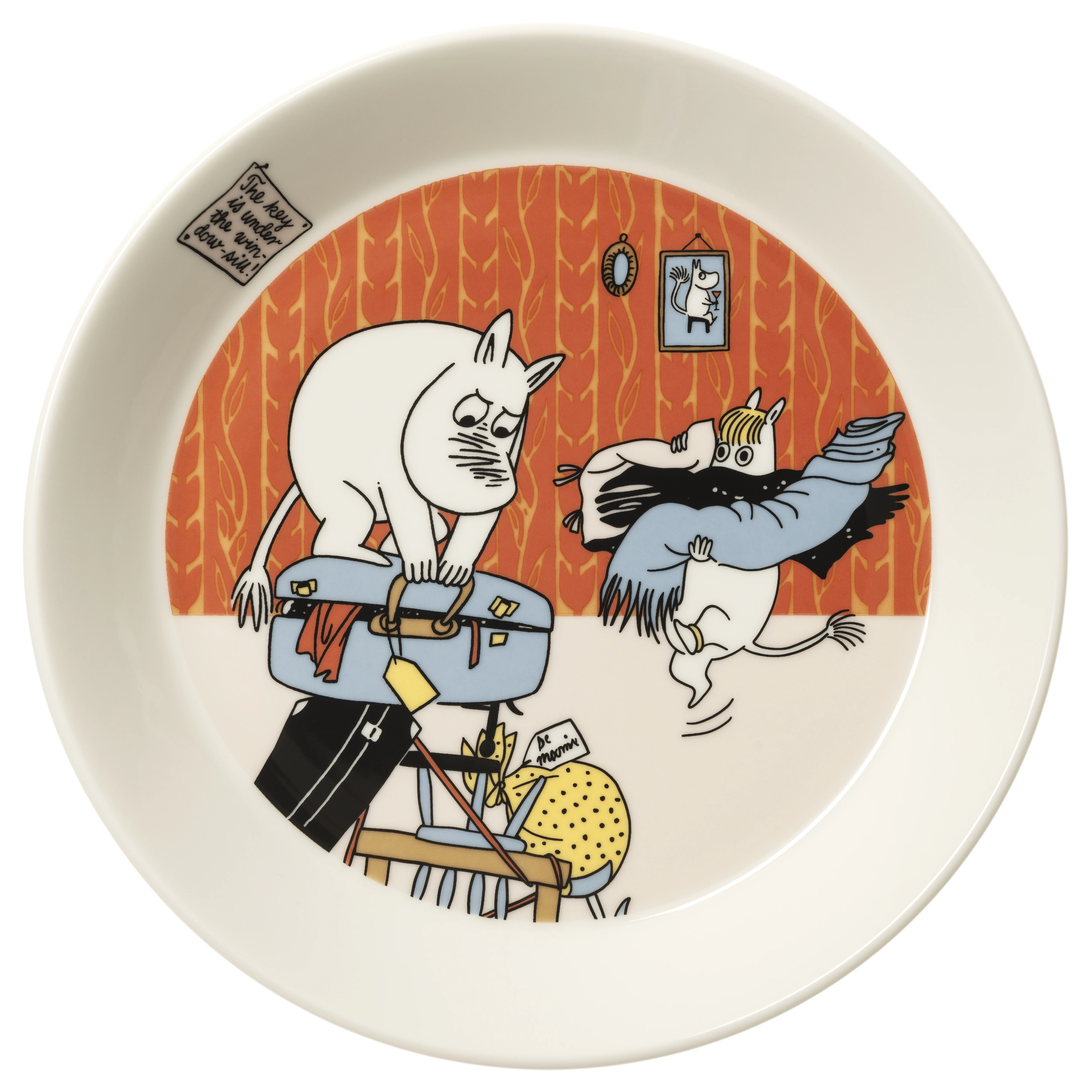 Moomin Arabia Moomin Tallerken 19 Cm Ready For Vacation -  Asjetter Vitroporcelain Multi - 1083718