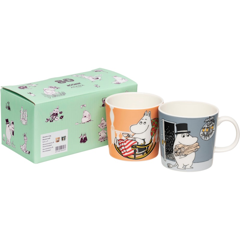 Mummi Krus Moominmamma & Moominpappa 30 cl 2-pk