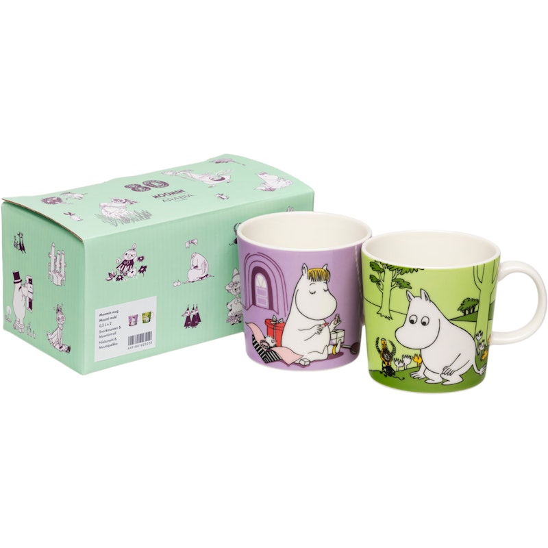 Mummi Krus Snorkmaiden & Moomintroll 30 cl 2-pk