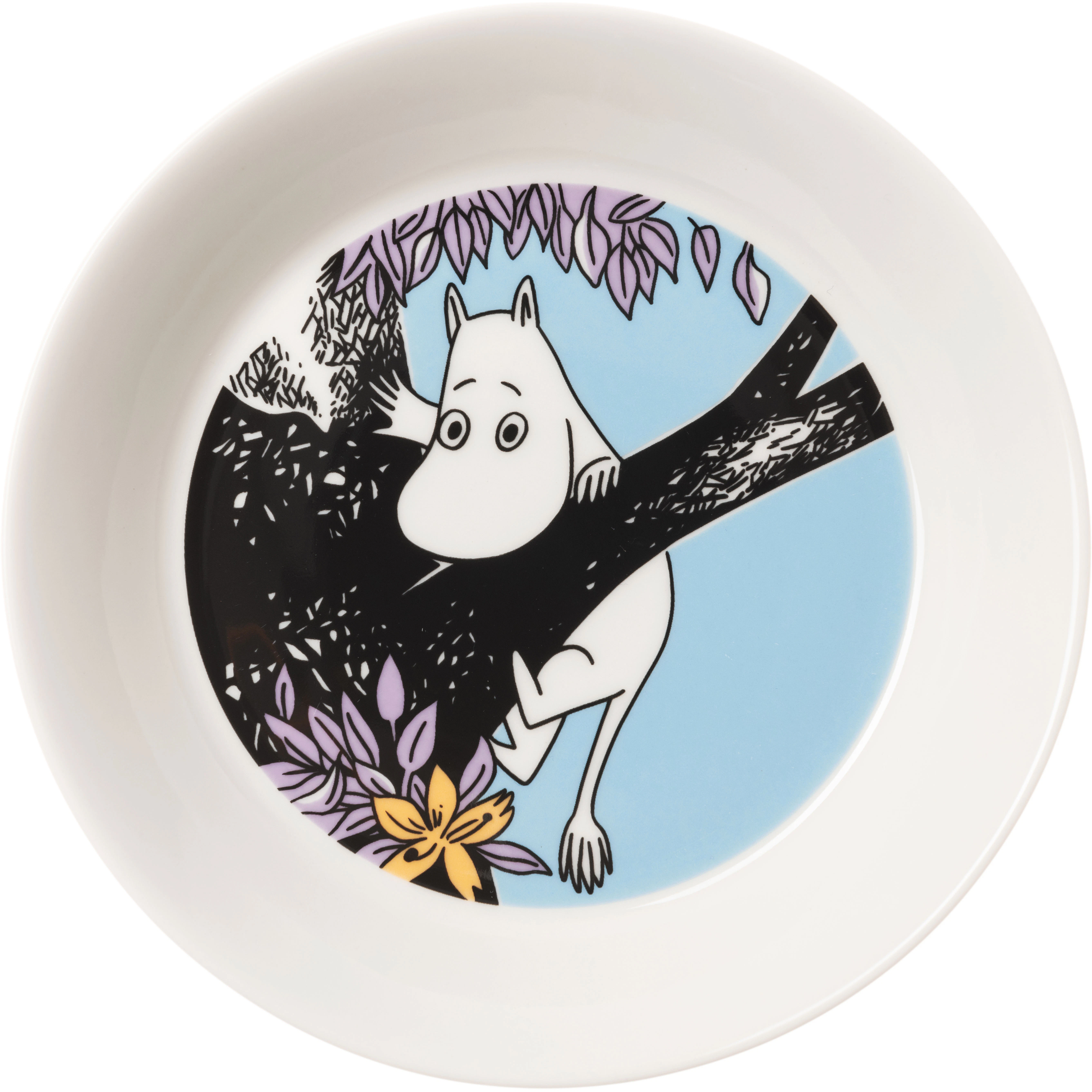 Moomin Arabia Mumin Sidetallerken Venner For Alltid 15 Cm -  Asjetter Vitroporcelain Multi - 1076283