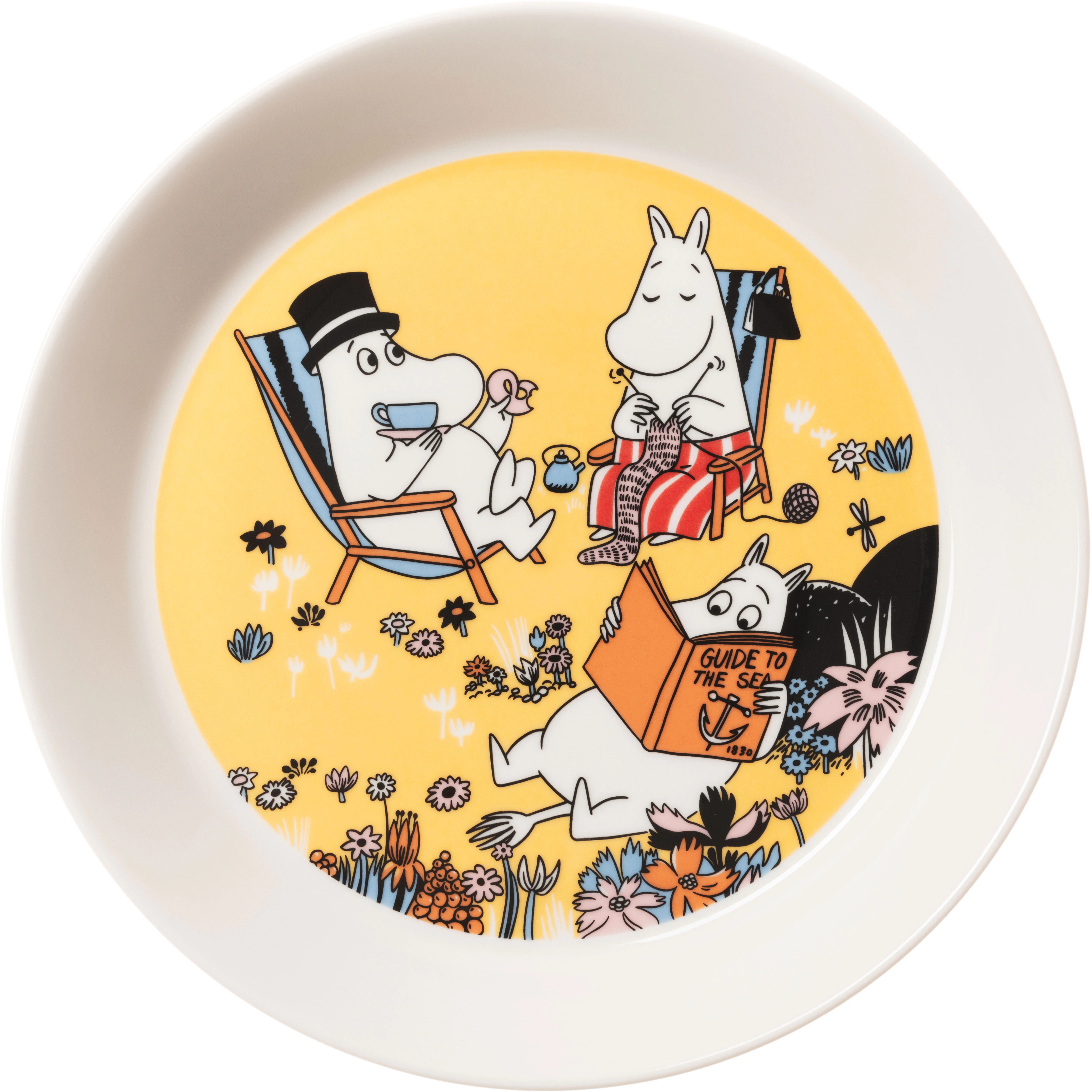 Moomin Arabia Mumin Tallerken Familietid 19 Cm -  Asjetter Vitroporcelain Multi - 1076289