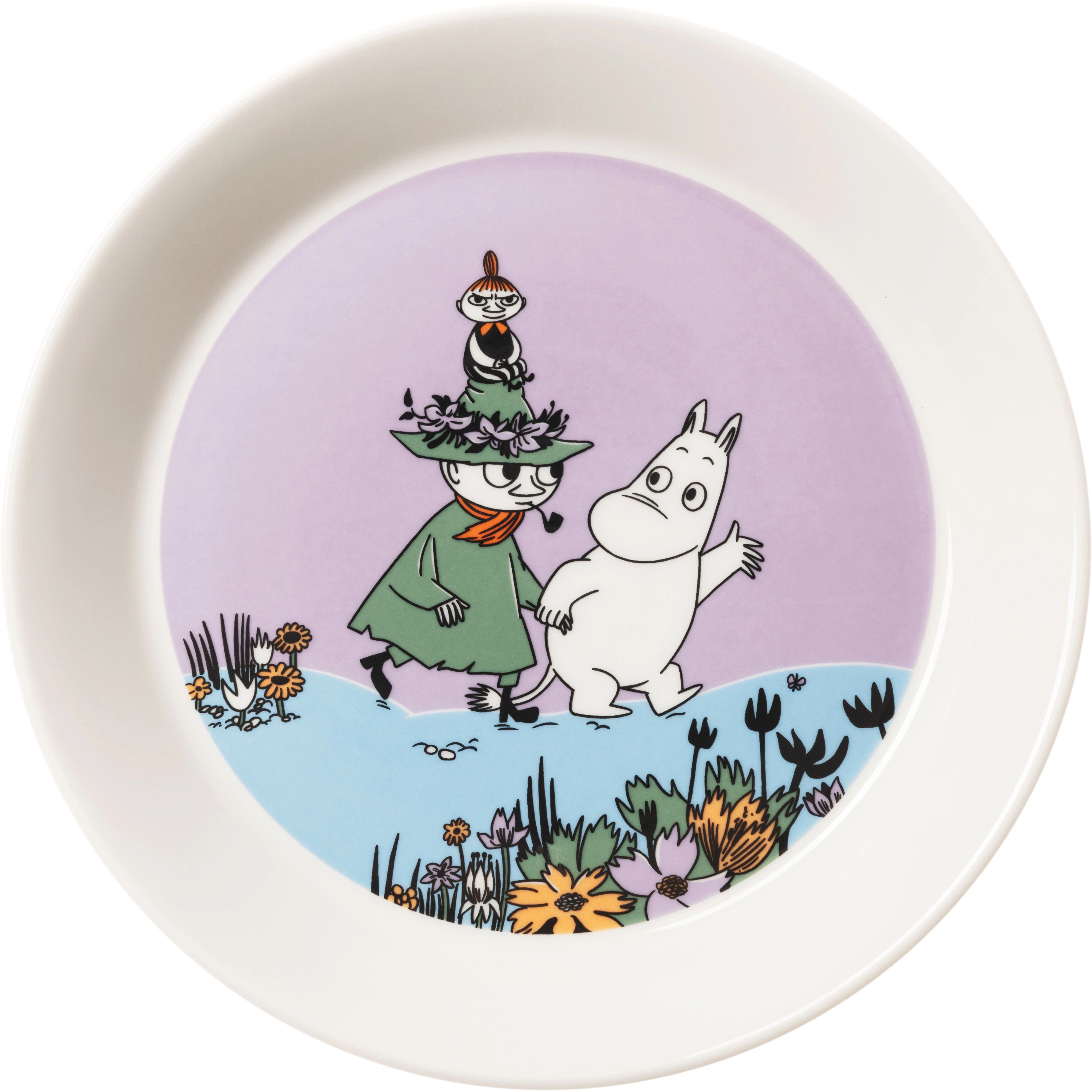 Moomin Arabia Mumin Tallerken Venner For Alltid 19 Cm -  Asjetter Vitroporcelain Multi - 1076281
