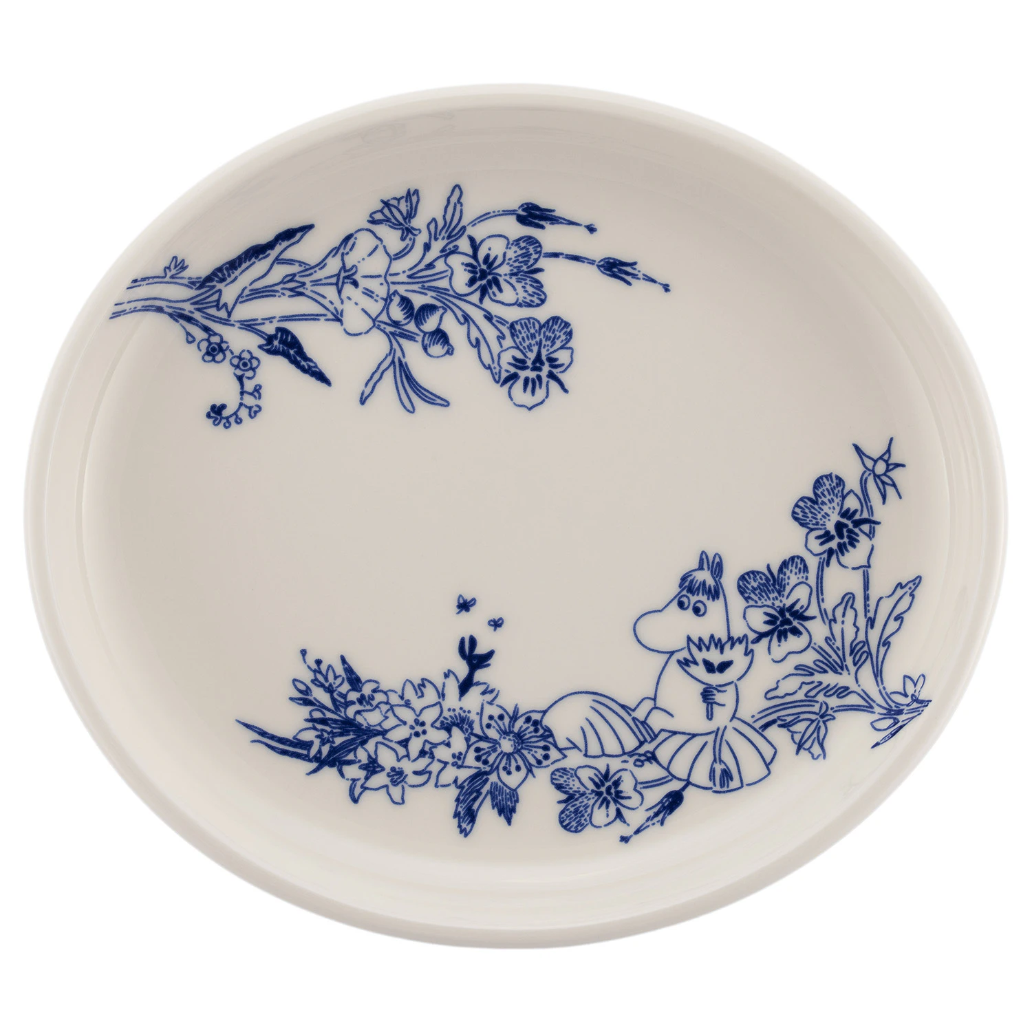 Moomin Arabia Mummi Haru Oval Plate 16 Cm -  Serveringsfat Bl&aring; - 1073503