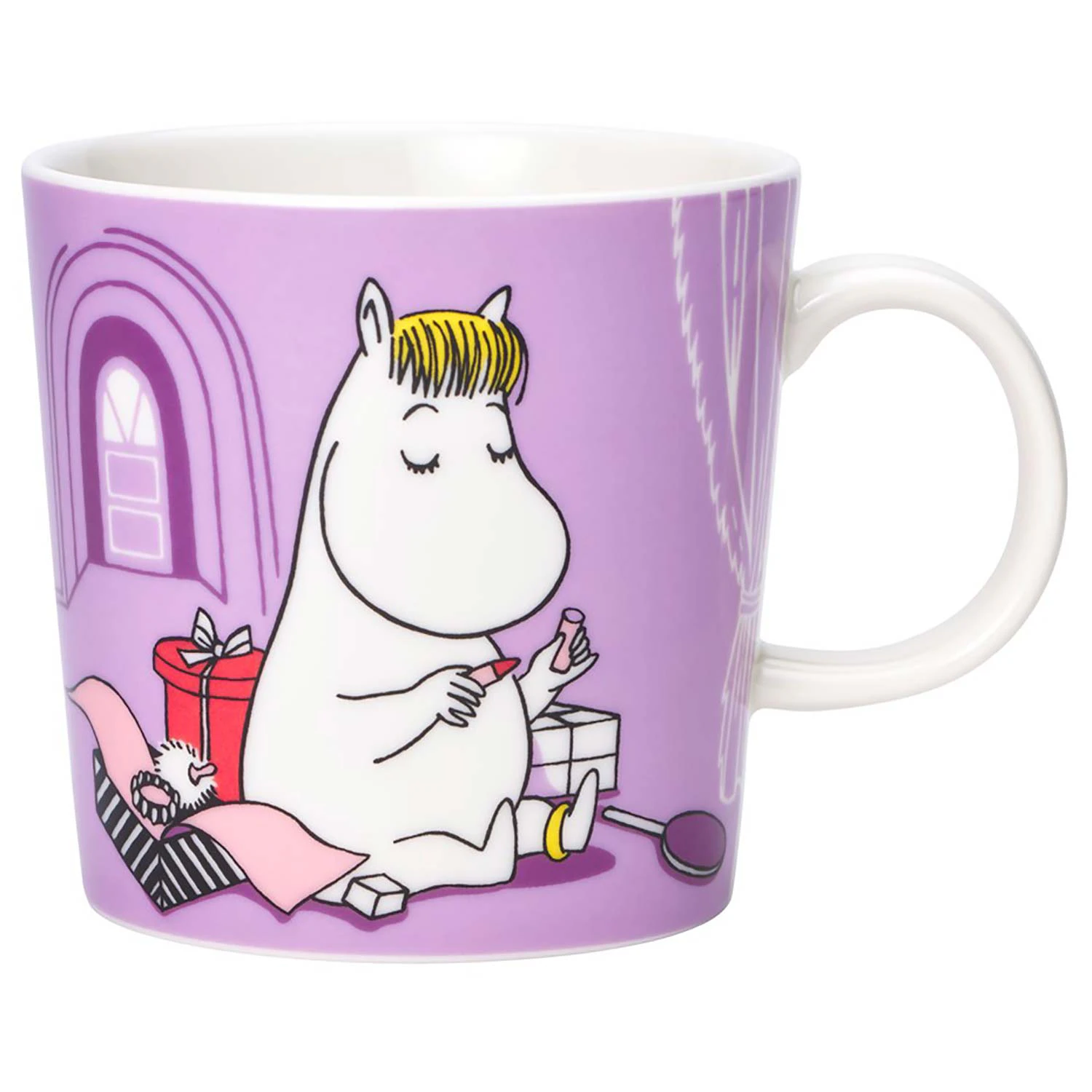Moomin Arabia Mummi Krus 30 Cl Snorkfr&oslash;ken  -  Kaffekopper Porselen Lilla - 1052343