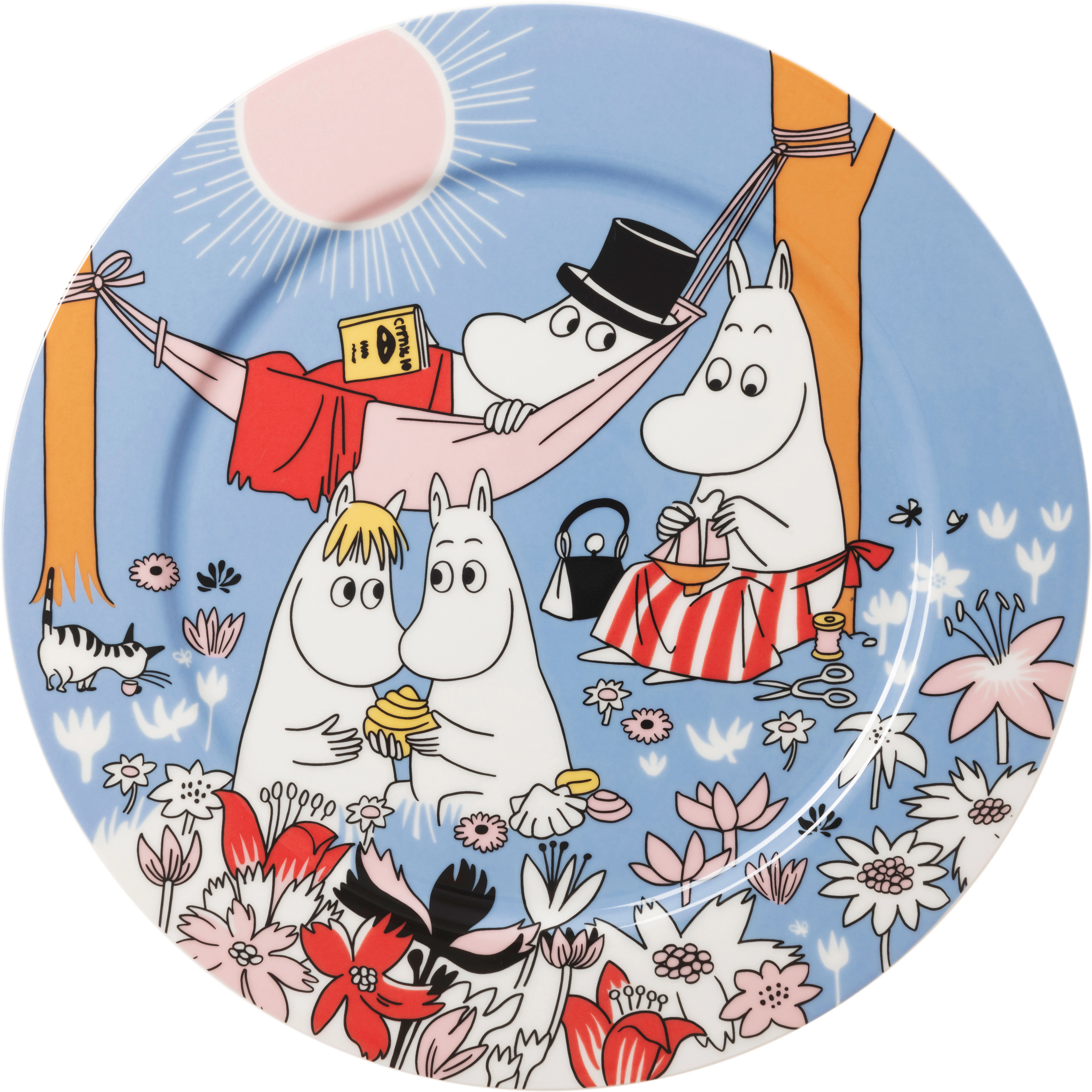 Moomin Arabia Mummi Serveringsfat Familietid 30 Cm -  Serveringsfat Vitroporcelain Multi - 1076290