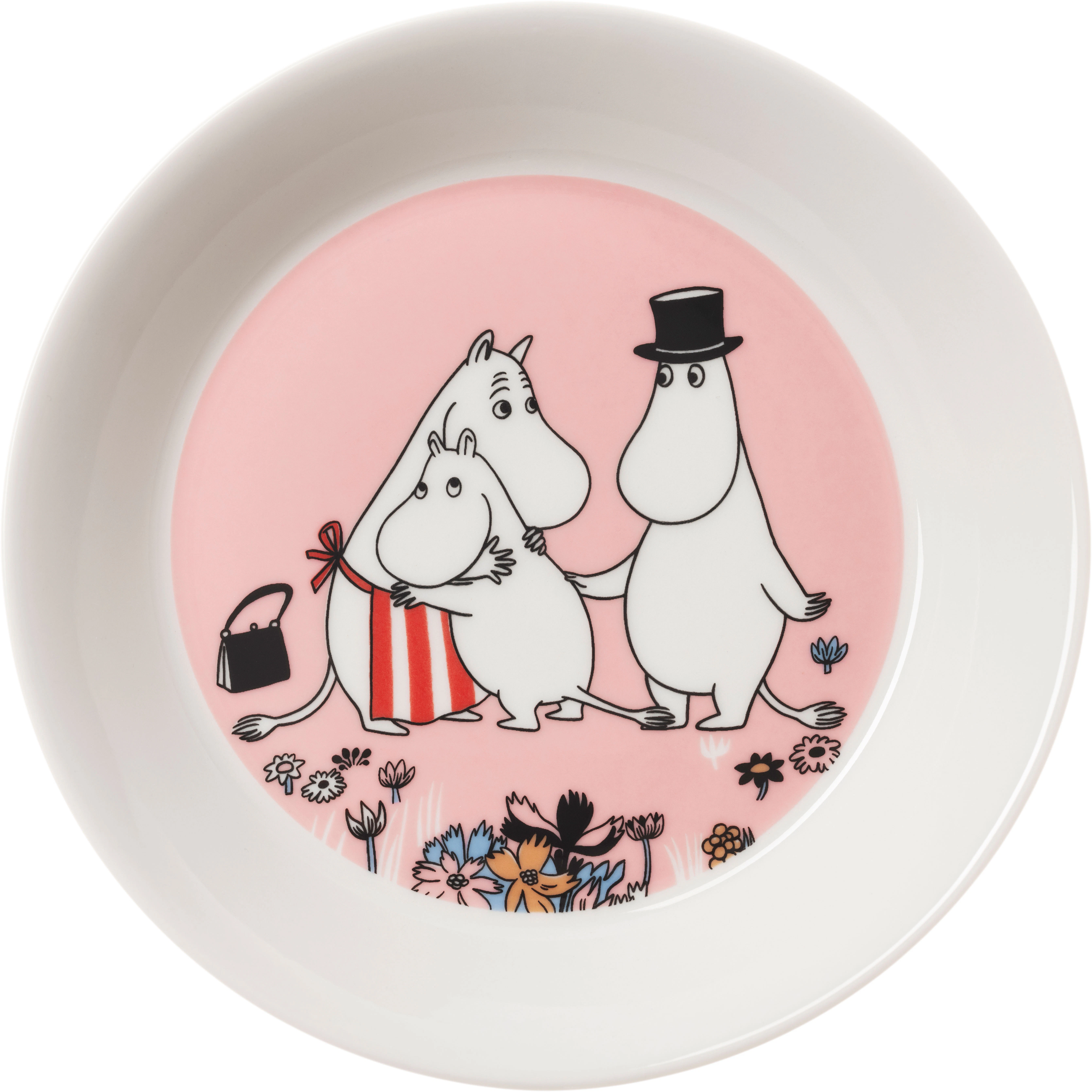 Moomin Arabia Mummi Sidetallerken Familietid 15 Cm -  Asjetter Vitroporcelain Multi - 1076291