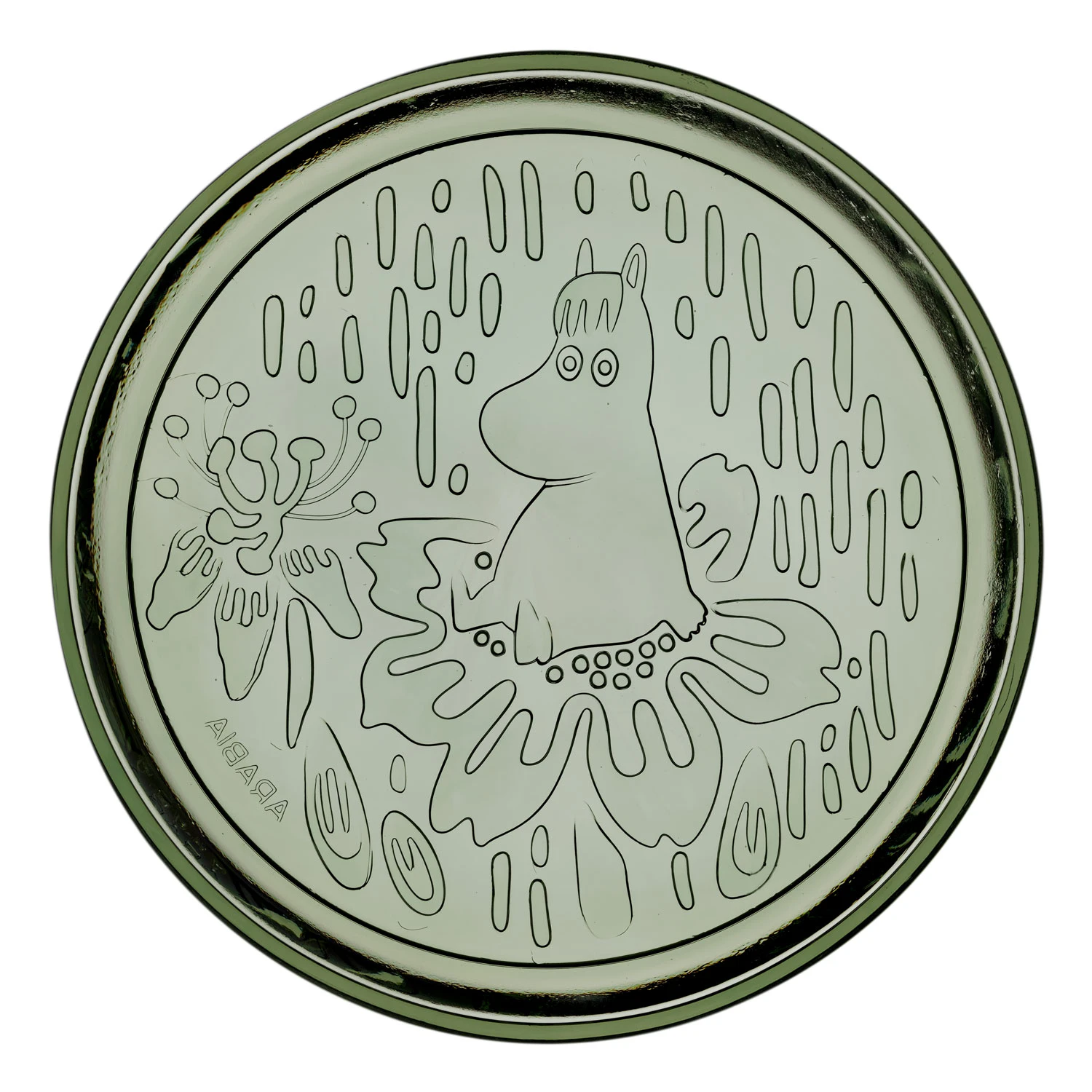 Moomin Arabia Mummi Tallerken 15,5 Cm  -  Asjetter Glass Pine Green - 1070993